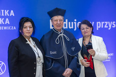 Od lewej prof. PRz  D. Głowacz-Czerwonka, prof. K. Matyjaszewski, prof. PRz. R. Lubczak